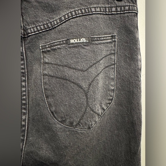 ROLLA'S Dusters Slim Straight in Comfort Shadow High rise light black stretch 31 - Picture 9 of 10